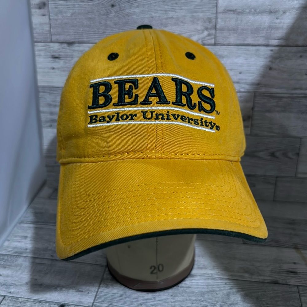 Baylor university bears yellow baseball cap hat